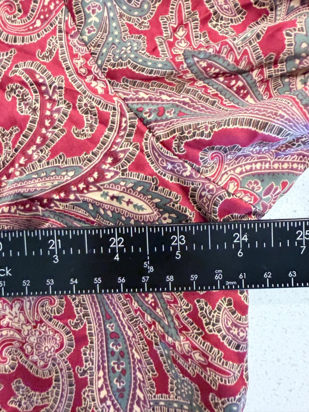 Lauren Ralph Lauren Paisley Pajama Set XL Old Money Dark Academia Luxe Lounge - Picture 6 of 14